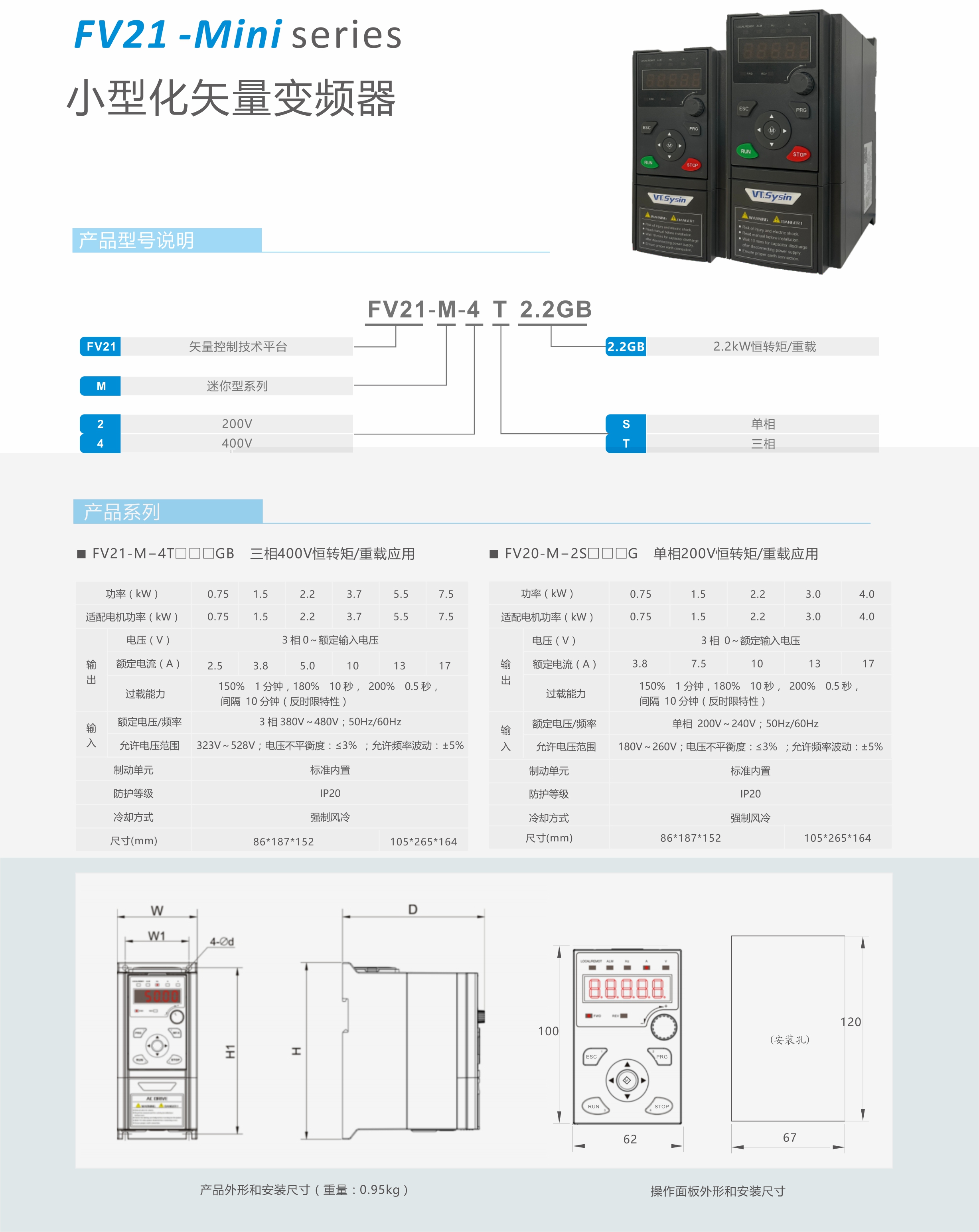 【新品发布】雅博app官方入口FV21系列小型化矢量变频器产品上市！